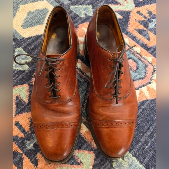 Allen Edmonds Other - Allen Edmonds Men's Size 10D Byron Brown Leather Cap Toe Oxford Dress Shoes